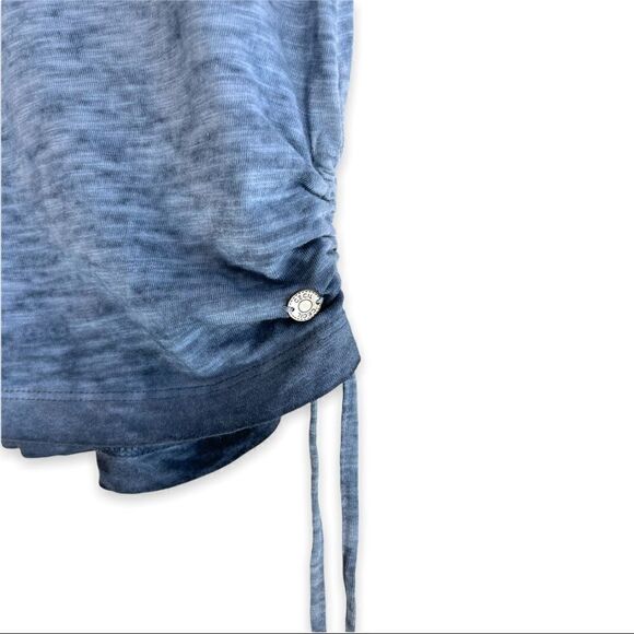 Cecil 100% Cotton Burnout V Neck Side Tie Top - Picture 5 of 8